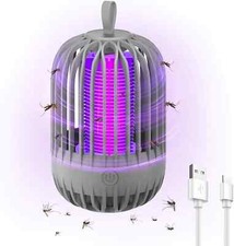 Electric Mosquito Bug Zapper Indoor Lamp Portable Built In Dense Removable Grid