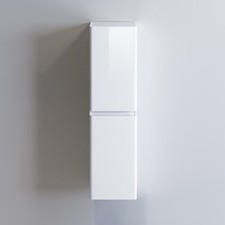 Bathroom Cabinet Cupboard Tall White Soft Close Tallboy Cabinet 1400mm Furniture