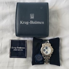 mens Krug-Baumen sportsmaster chronograph watch
