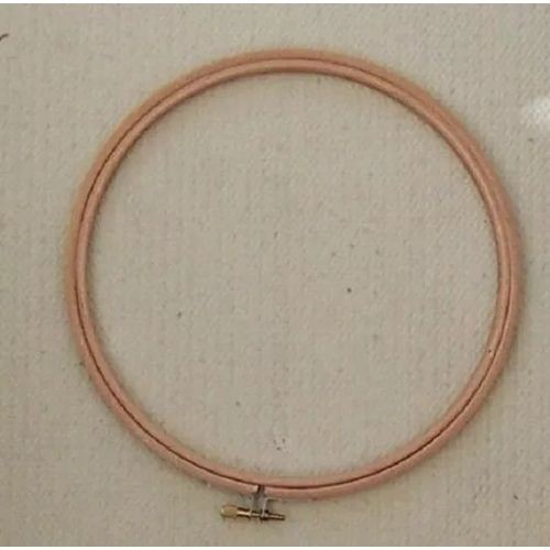Round wooden embroidery hoop - wooden,
