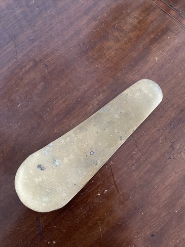 Vintage brass shoe - vintage,