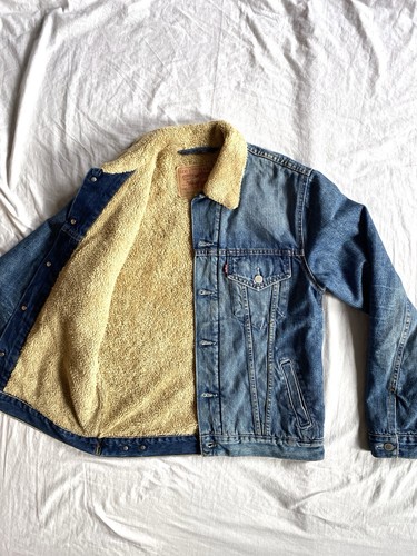 Levi sherpa trucker denim - sherpa,