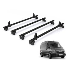 MAN TGE Roof Rack for 2017+ 4x Roof Bars Rhino Kammbar Black