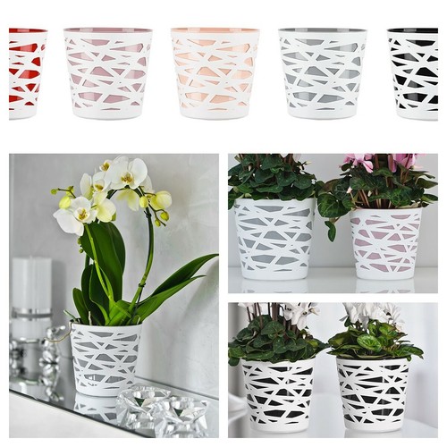 Plastic plant pots - plastic,