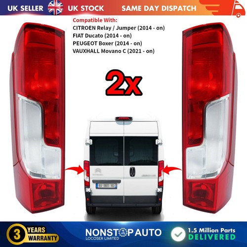 Tail light lamp rear - 2x, &