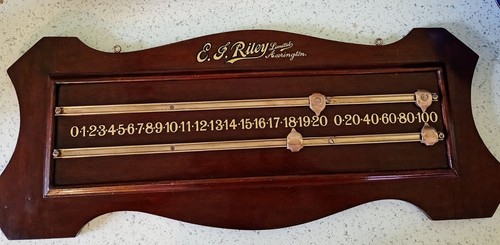 Antique mahogany billiards - mahogany,