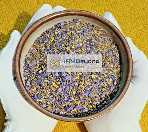 Fine ground blue lotus - blue,