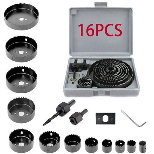 16pcs hole saw - hole, 19-127mm