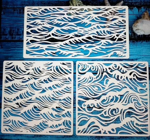 3pcs waves patterns reusable - 3pcs,