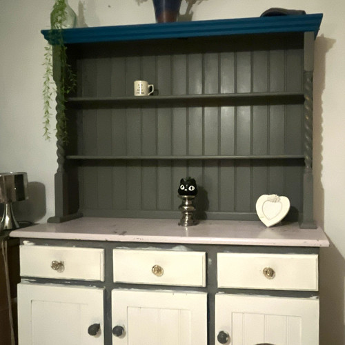 Painted wooden welsh dresser - wooden,