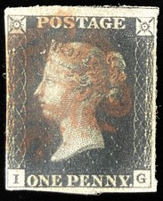 Penny Black Plate 5, Letters