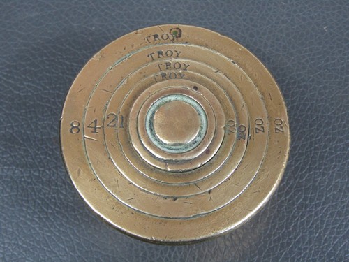 Antique set brass troy - 6,