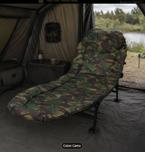 Camo fishing bed - fishing, 6