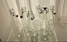 6x 1 litre glass flip top