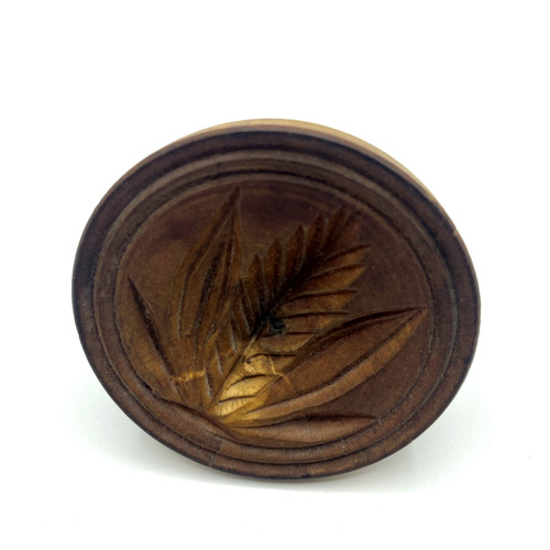 Primitive wooden butter press - wooden,