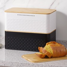 Large Bread Bin with Bamboo