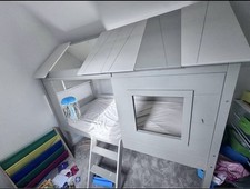 Kids Cabin Bed House Grey |