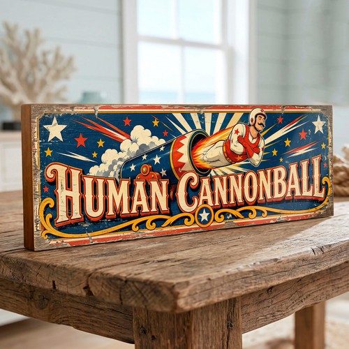 Human cannonball circus - human,
