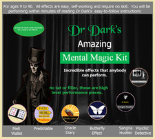 Dr Dark's Mentalism Kit - Includes Dr Dark's Job Lot Bundle - 19 Pro effects