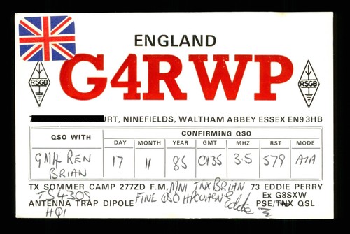 Qsl card radio - qsl,