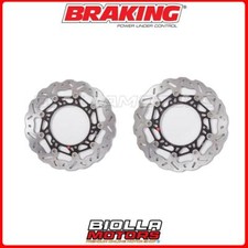FRONT BRAKE DISC KIT BRAKING YAMAHA FZS FARE 1000 2003 - [FLOATING WAVE]