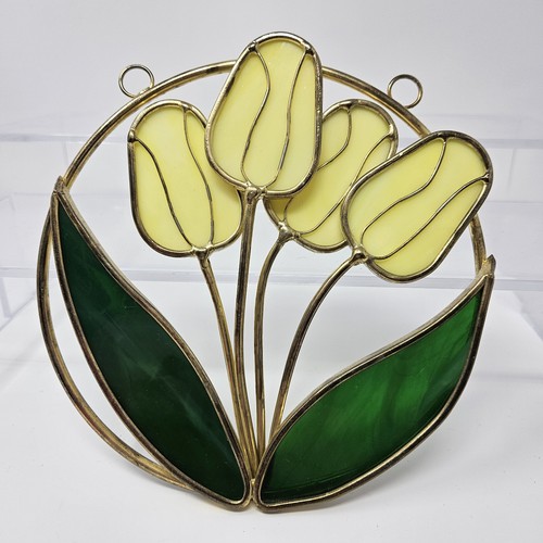 Vintage yellow tulip - vintage,