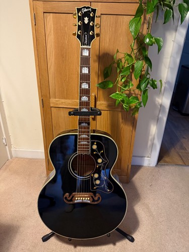 Gibson j200 ebony - ebony, electro