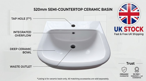 New white ceramic semi - white,