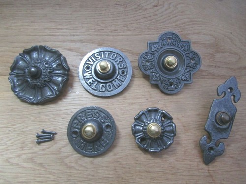 Door bell push button - door, cast