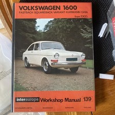 VW 1600 WORKSHOP MANUAL