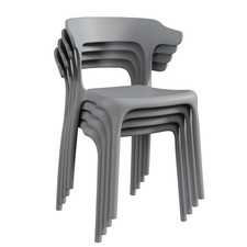 Plastic stackable chairs - chairs, 4