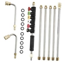 Pressure Washer Extension Wand, Power Washer Lance Set with Spray Nozzle Tips 