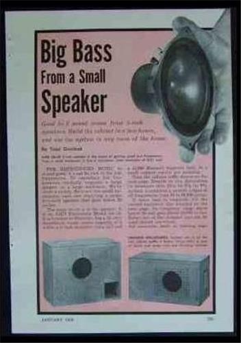 Bass reflex speaker cabinet - speaker,
