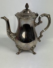 Vintage Grenadier Silver Plated Tea Pot - Detailed Arm.