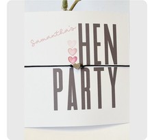Hen Party Wish Bracelet: Hen