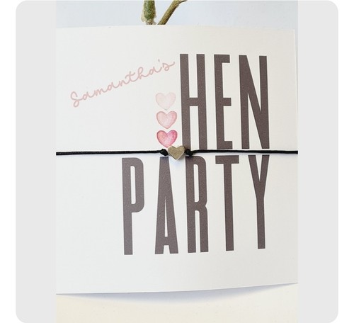 Hen party wish bracelet - party,