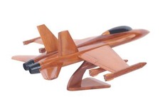 F-18 Super Hornet Wooden Plane Model | Handcrafted Jet UK