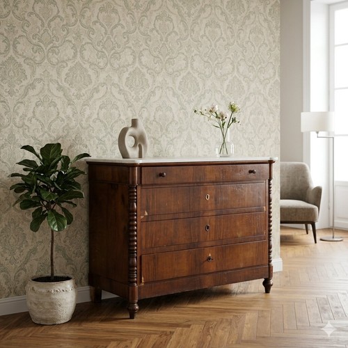 Antique chest drawers louis - of,