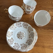 6 Teacups 6 Saucers  4 Side