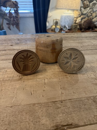 Antique wooden butter - wooden,