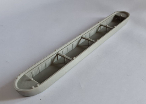 Model railway scenery canal - model,