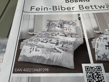 Träumschön Flannelette Bed Linen 135 x 200 cm 2-Piece Cuddly Bed Linen Snow Land