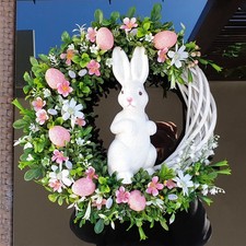 Easter bunny egg - easter, wreath