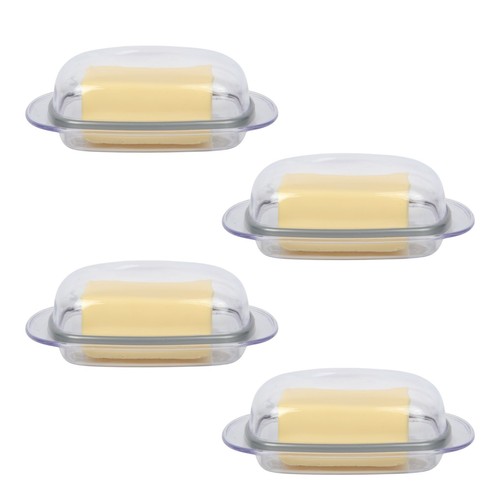 Butter dish with lid clear - butter,