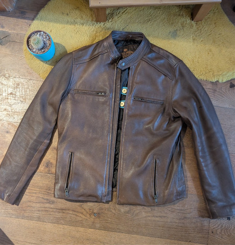 Rrp 489 lambskin mens - rrp, brown