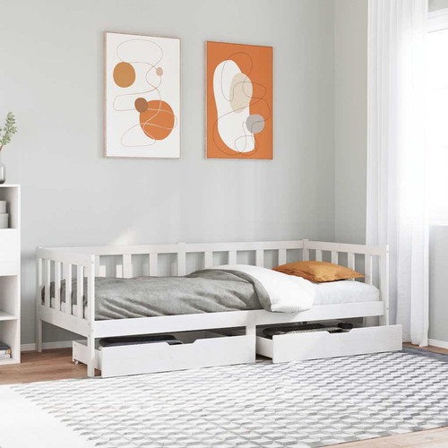 Daybed solid pinewood - solid, white