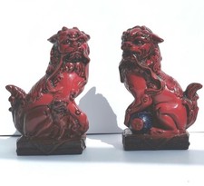 Limited Edition 65/250 Royal Doulton flambe glazed Qinghai Fu Dogs VERY RARE