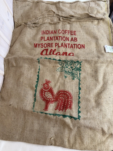 Indian hessian coffee sack - coffee,