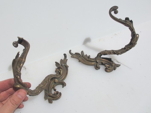 Large antique brass curtain - brass,