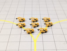 TELEHANDLER FORK LIFT (x8) Airport Construction/Cargo GSE Vehicles 1:500 Scale